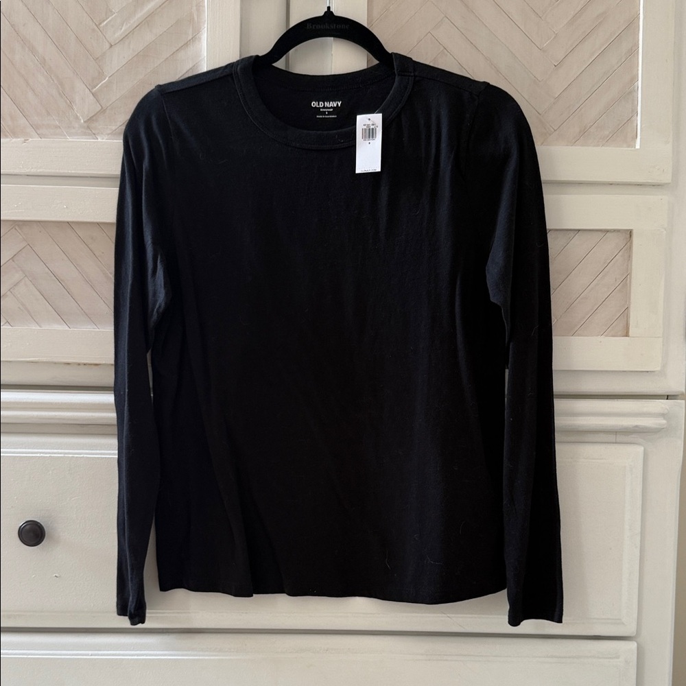 Old Navy Jet Black Crew Neck Top